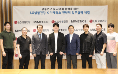 LG생활건강, 미메틱스와 손잡고 ‘바늘 없는 홈뷰티’ 기술 상용화