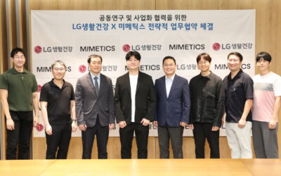 LG H&H partners with Mimetics to commercialize needle-free home beauty technology.